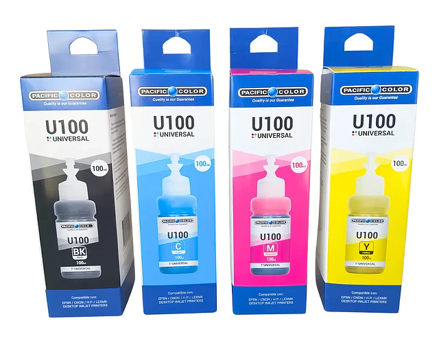TINTA 100ML UNIVERSAL EPSON/CANON/HP - DIFERENTES COLORES