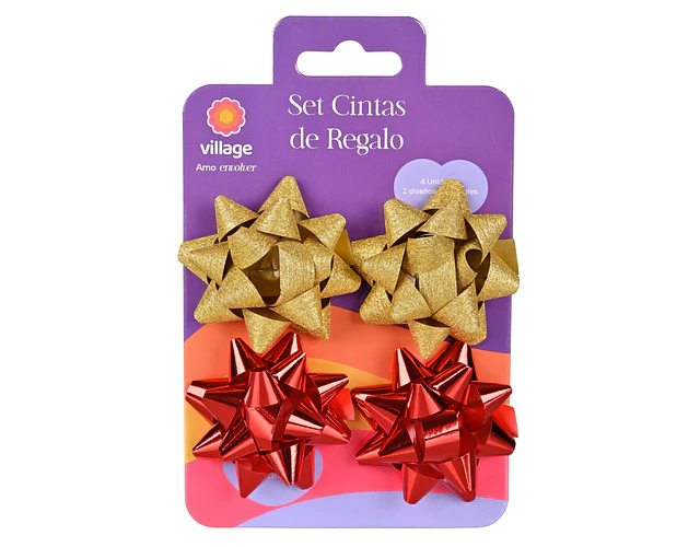 SET 4 CINTAS PEQUEÑAS NAVIDAD 