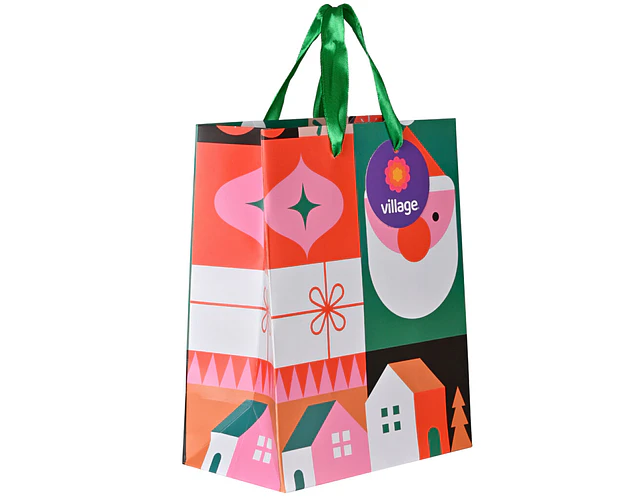 BOLSA DE REGALO NAVIDAD VILLAGE