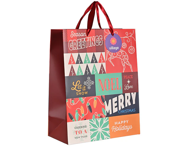 BOLSA DE REGALO NAVIDAD VILLAGE