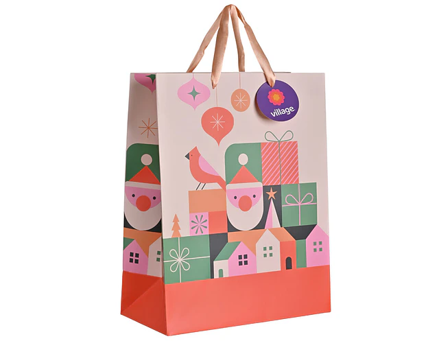 BOLSA DE REGALO NAVIDAD VILLAGE