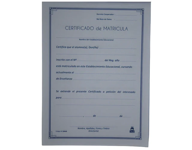 CERTIFICADO MATRICULA BLOCK 50 HJS