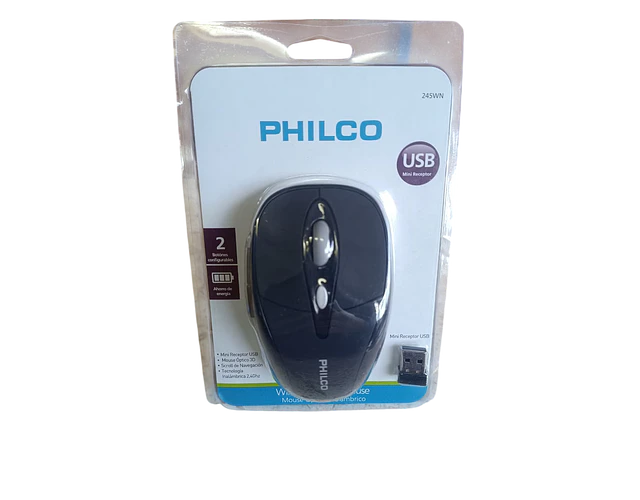 MOUSE OPTICO INALAMBRICO NEGRO
