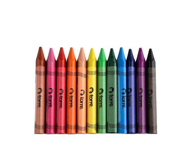 LAPICES CERA 12 COLORES JUMBO TRIANGULAR