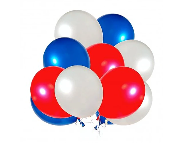 GLOBO LISO #9 TRICOLOR 50 UNIDADES