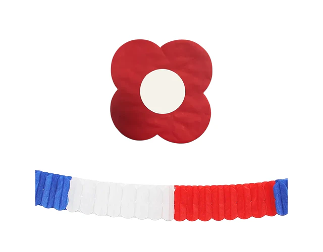 GUIRNALDA TREBOL TRICOLOR 2MTS