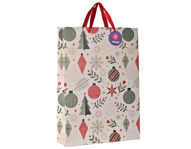 BOLSA DE REGALO NAVIDAD XL VILLAGE