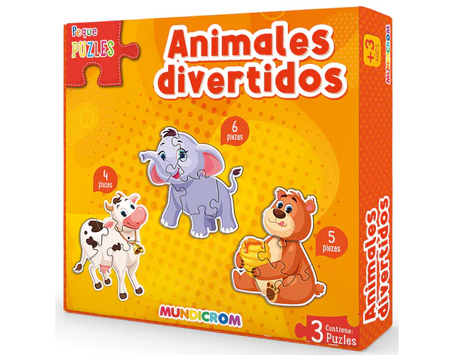 PUZZLE PEQUE ANIMALES DIVERTIDOS