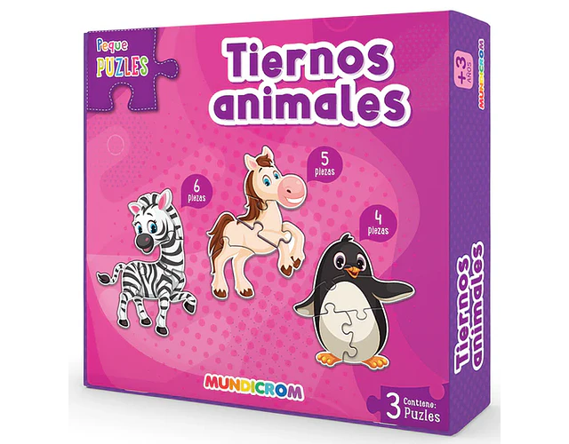 PUZZLE PEQUE TIERNOS ANIMALES
