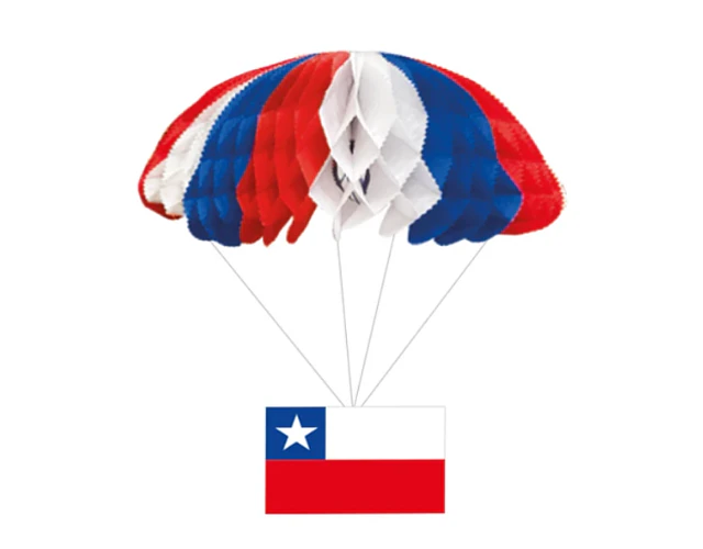 ADORNO CHICO PARACAIDAS CON BANDERA 