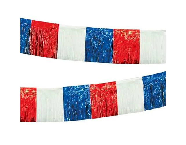GUIRNALDA FLECOS TRICOLOR METALIZADA 