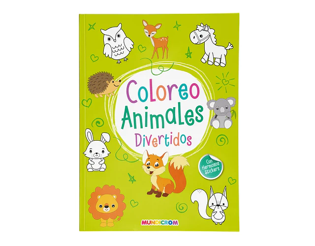 LIBRO COLOREO ANIMALES DIVERTIDOS