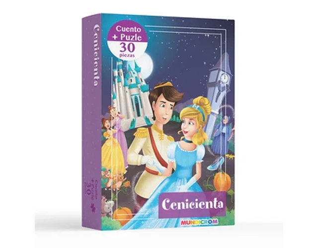 CUENTO+PUZLE 30 PIEZAS CENICIENTA