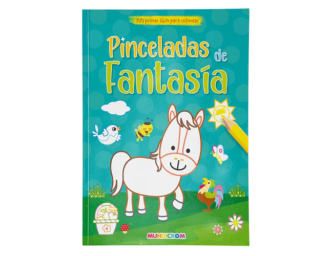 LIBRO PARA COLOREAR PINCELADAS DE FANTASIAS