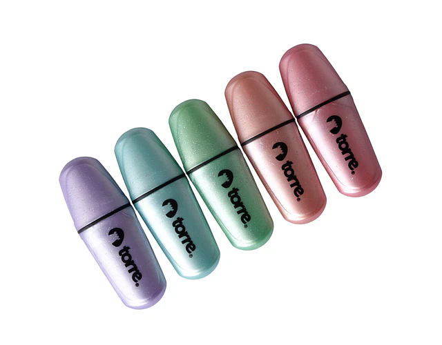 BL. DESTACADORES GLITTER MINI PASTEL