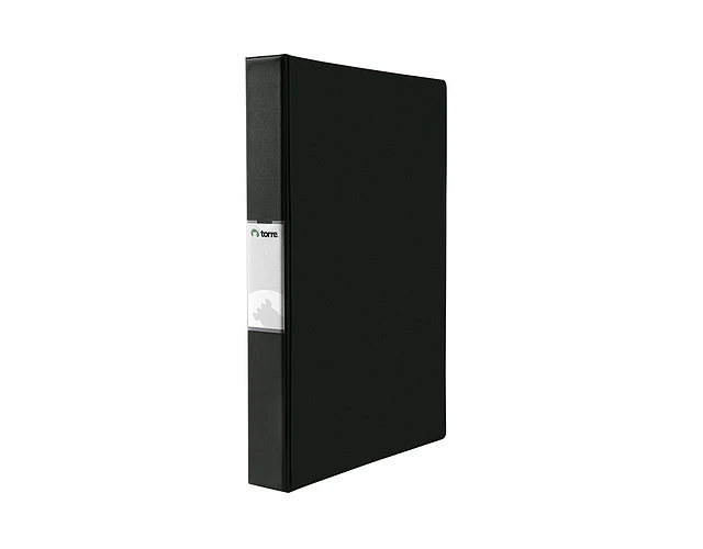 ARCHIVADOR OFICIO VINILO 2 AROS NEGRO