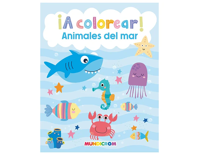 LIBRO PARA COLOREAR ANIMALES DEL MAR