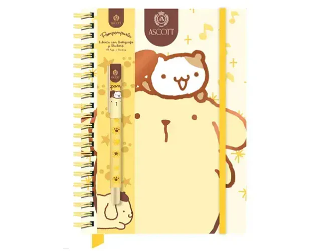 SET LIBRETA POMPOMPURIN + BOLIGRAFO
