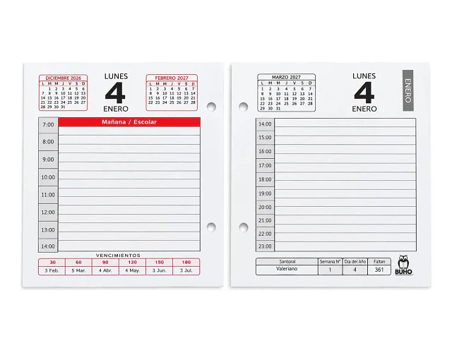 TACO CALENDARIO URAL 2027 BUHO