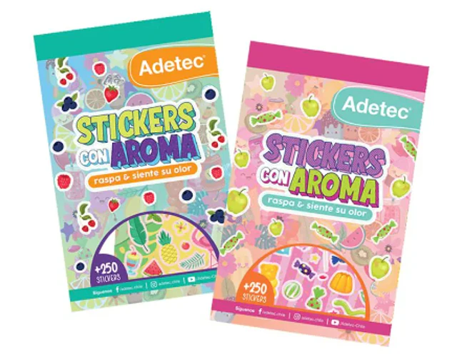 BLOCK DE STICKERS CON AROMA