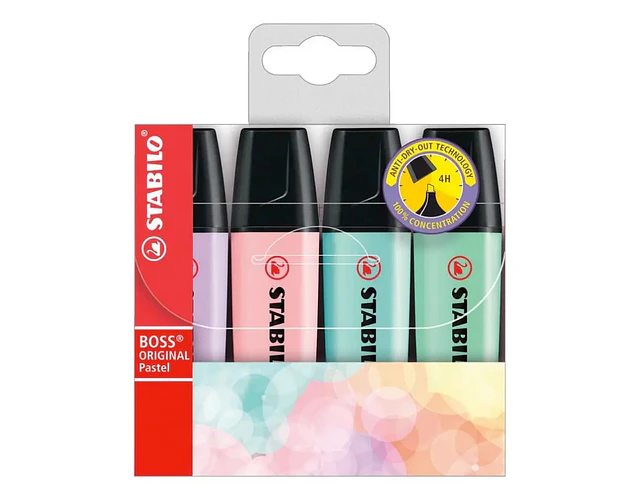 DESTACADORES SET  PASTEL	STABILO BOSS