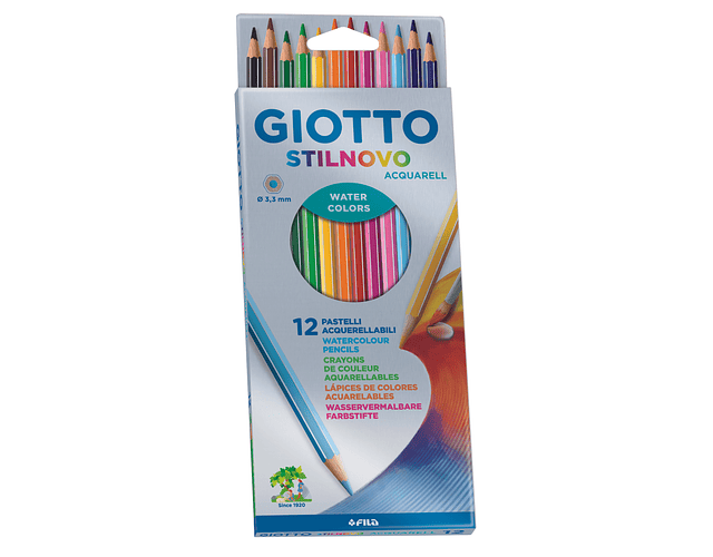 LAPICES GIOTTO 12 COLORES ACUARELABLES