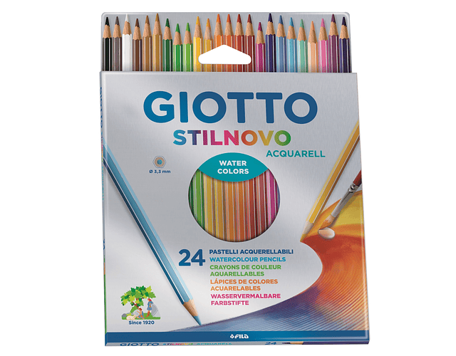 LAPICES GIOTTO 24 COLORES ACUARELABLES