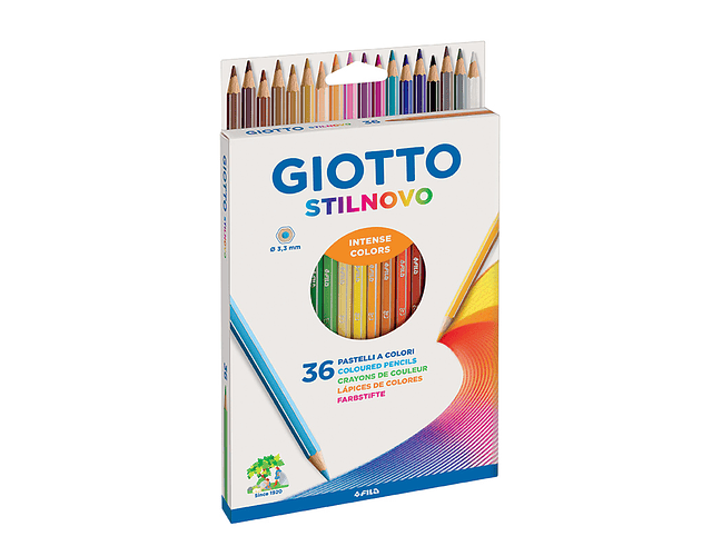 LAPICES GIOTTO 36 COLORES LARGOS STILNOVO