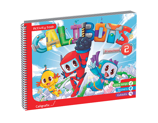 CUADERNO CALIGRAFIX CALIBOTS PRESCHOOL N°2