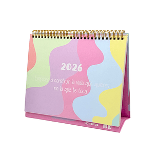 Calendario Escritorio Gnottas 2026 Pastel