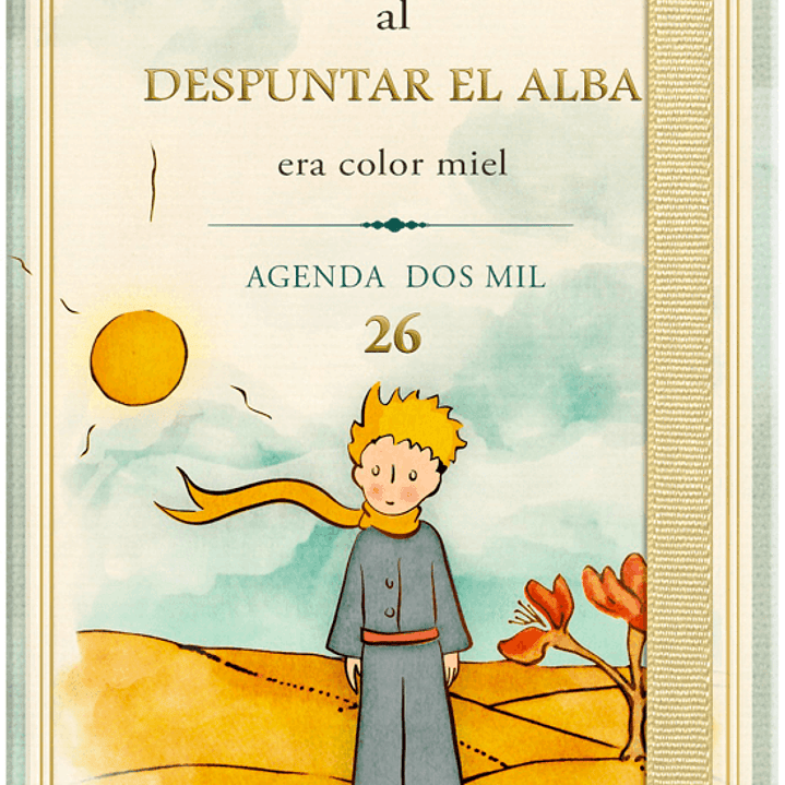 Agenda Gnottas 2026 El Principito Chequera Semanal C/Liga  1