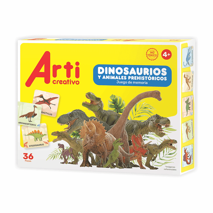 JUEGO DE ASOCIAC.MEMORIA 36 PZAS DINOSAURIOS 1