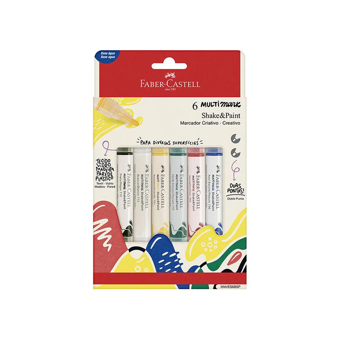PLUMON FABER MULTIMARK SHAKE & PAINT BASICOS X6  452206 1