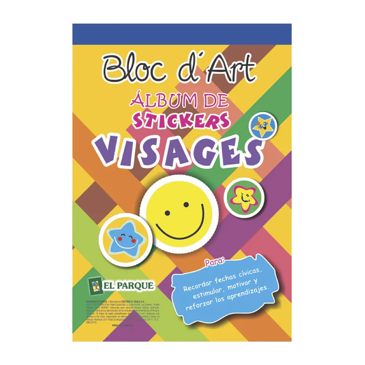 BLOCK ART COLOR STICKERS VISAGES X16H 1