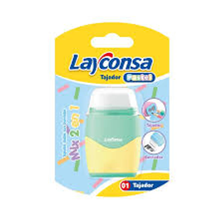 TAJADOR LAYCONSA DOBLE C/BORRADOR DEPOSITO 1
