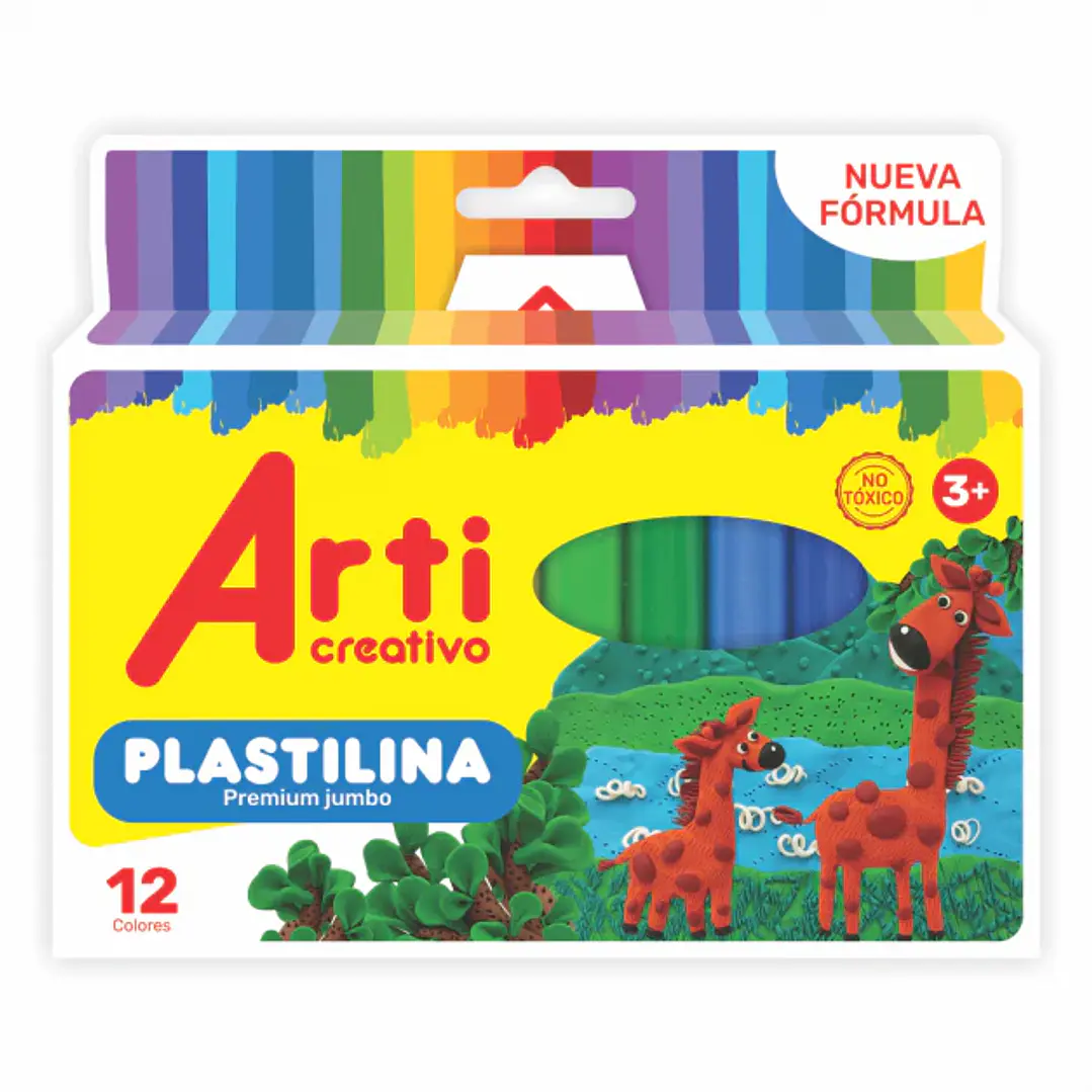 PLASTILINA ARTI PREMIUM X 12 JUMBO     TAC011 1