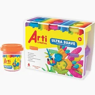 PLASTILINA ARTI ULT.SUAVE X 6 NEON