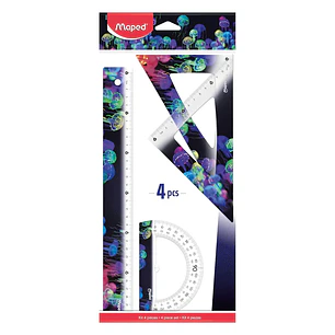 ESCUADRA MAPED DEEPSEA PARADISE 4P 30CM