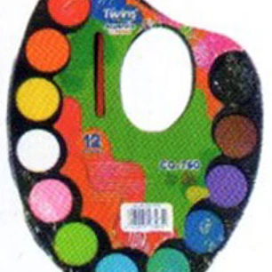 ACUARELA TWINS PALETA X12 COLORES  27X20CM