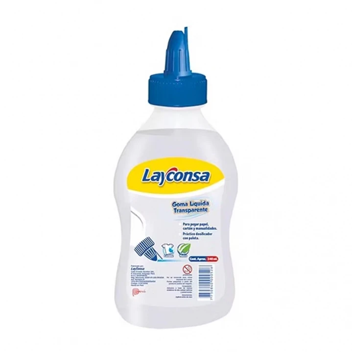 GOMA LAYCONSA LIQUIDA TRANSP.  240 ML 1