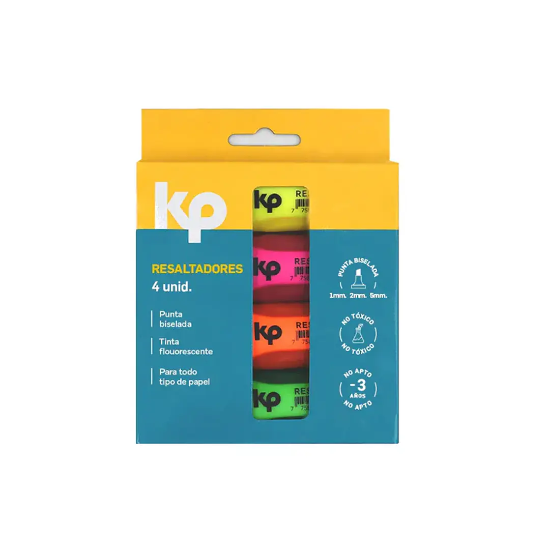 PLUMON KP RESALTADOR X4 NEON 1