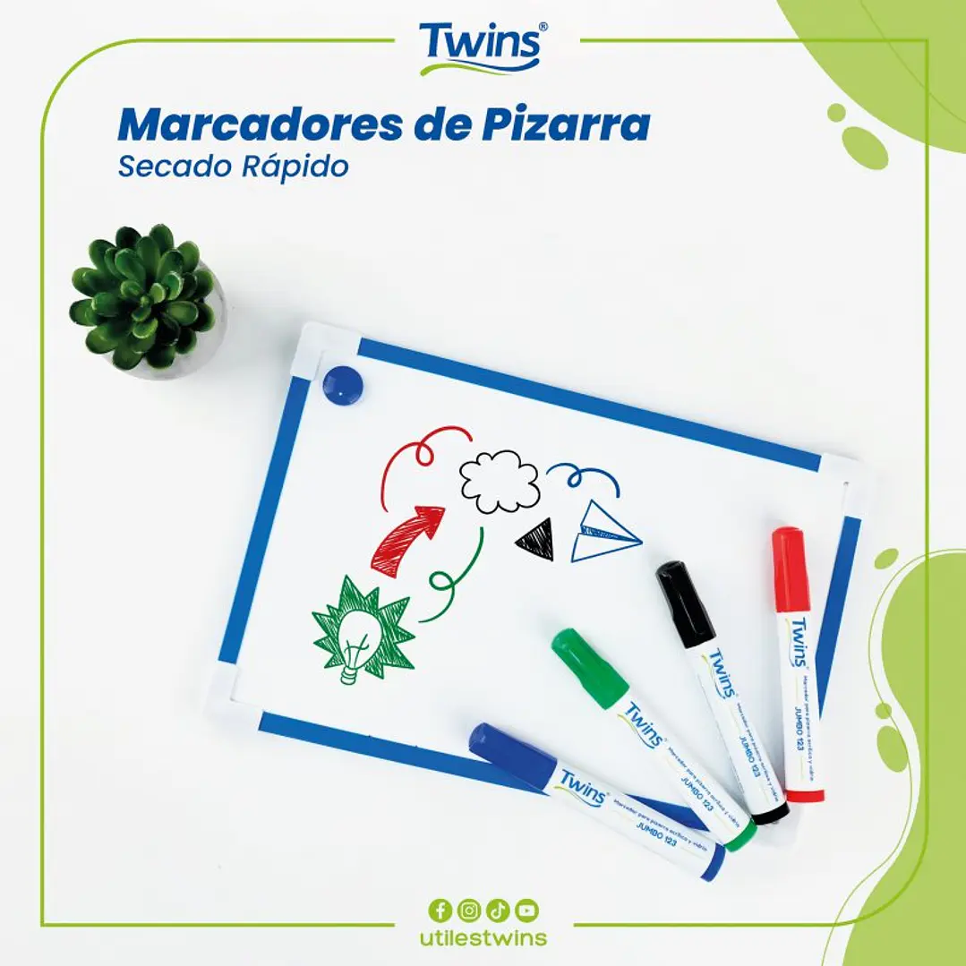 PLUMON TWINS 123 P/PIZARRA  1