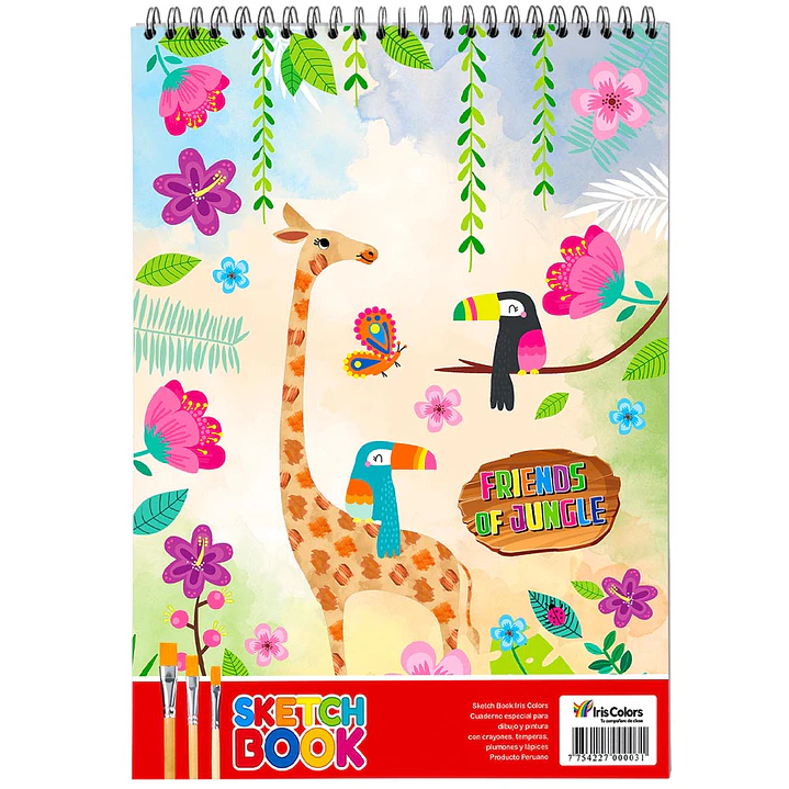 SKETCH BOOK IRIS COLOR  X100 HJS   S/MARCO  ANILLADO 1