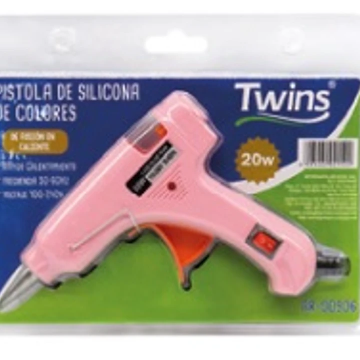 PISTOLA DE SILICONA CHICA  TWINS COLORES  AR-00906 1