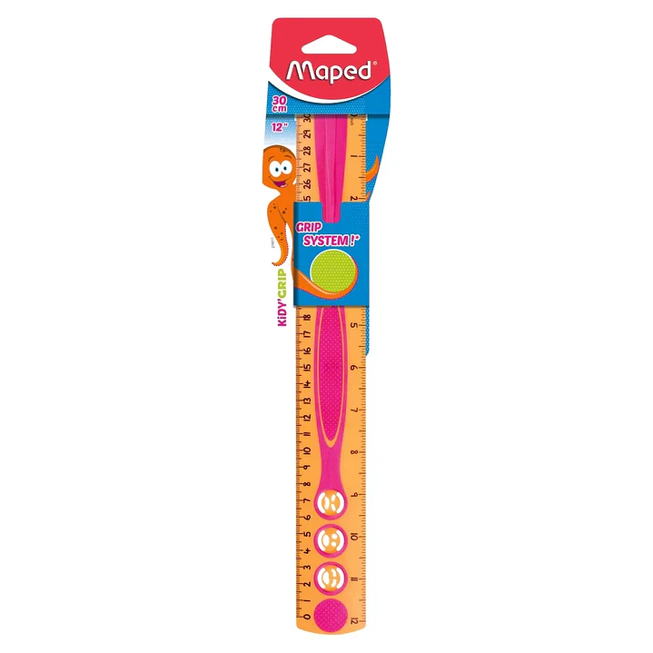 REGLA MAPED   X 30 CM KIDY GRIP DOBLE GRADUACION    278610 1