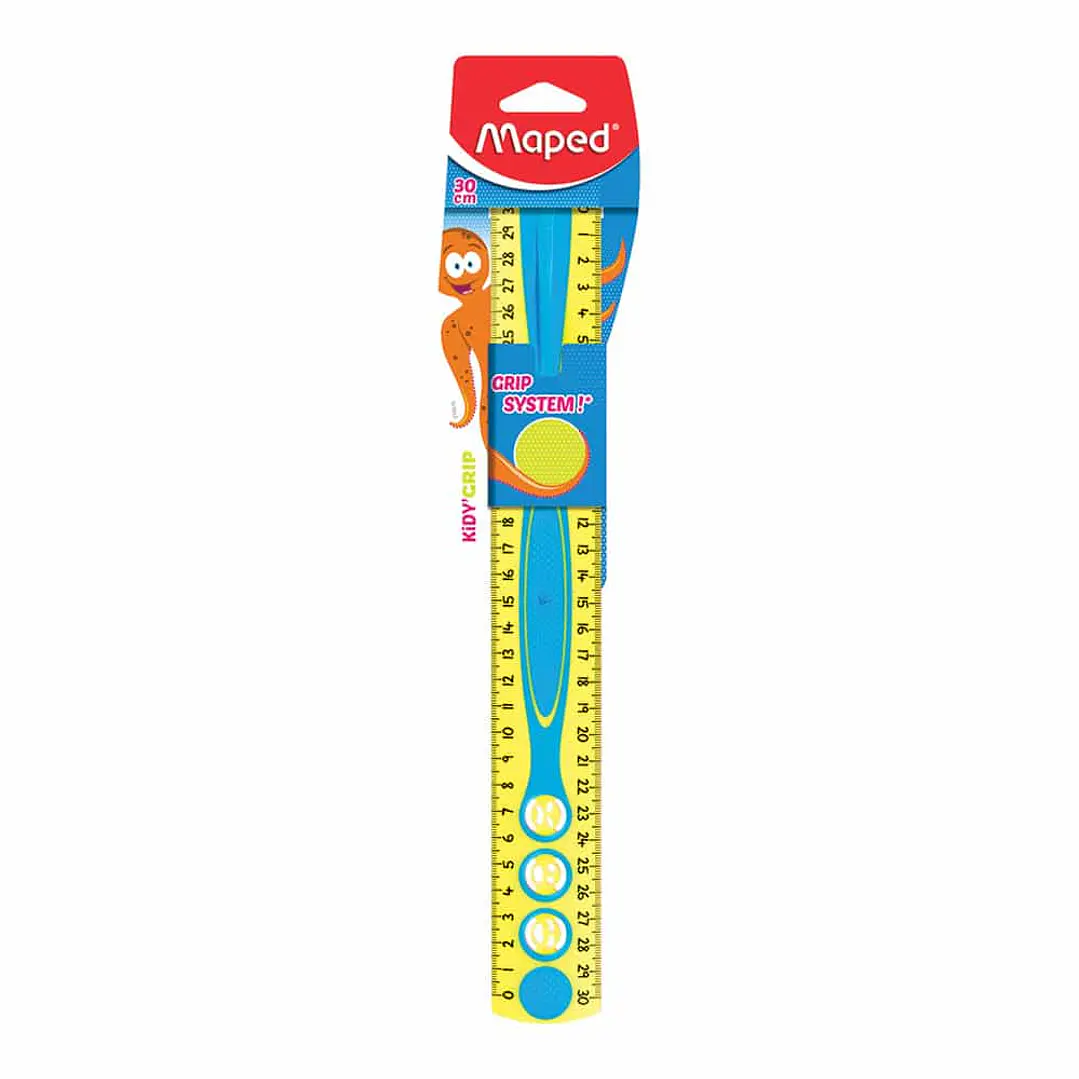 REGLA MAPED   X 30 CM KIDY GRIP DOBLE GRADUACION    278610 3