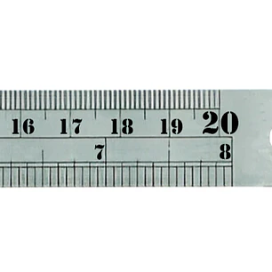 REGLA METAL X 20 CM