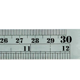REGLA METAL X 30 CM
