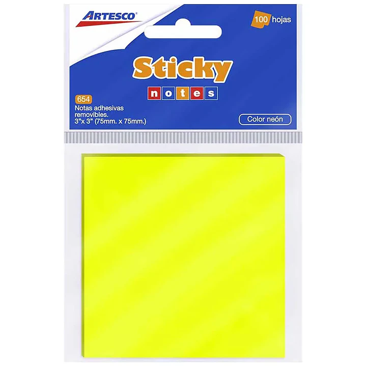 POST IT ARTESCO 654 100H NEON 1