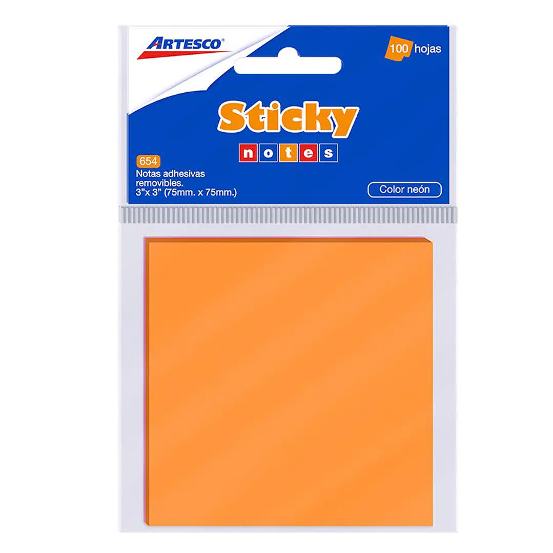 POST IT ARTESCO 654 100H NEON 3